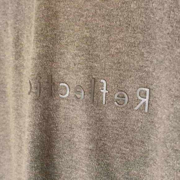 H&M Reflection Reverse Sweatshirt Long sleeve Embossed Turtleneck Top - Picture 2 of 4